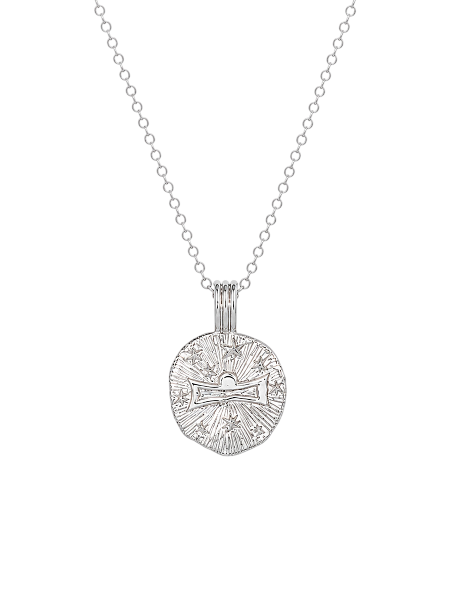 Sun in libra necklace - sterling silver